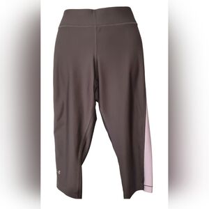 Under Armour Charcoal and Light Pink Capris